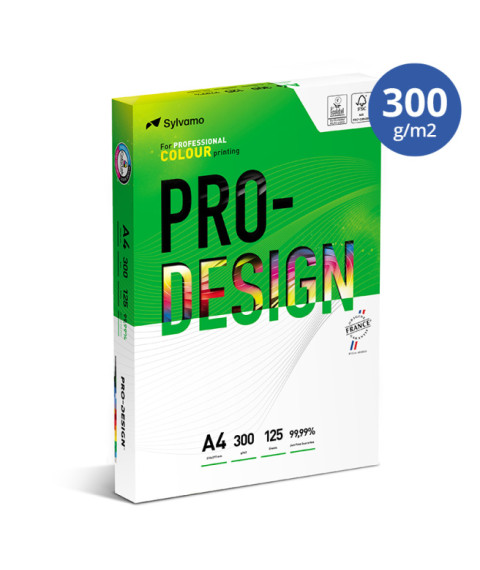 Hârtie pentru tehnica de birou PRO DESIGN, A4,(125 foi, 300 g/m2), clasa A++